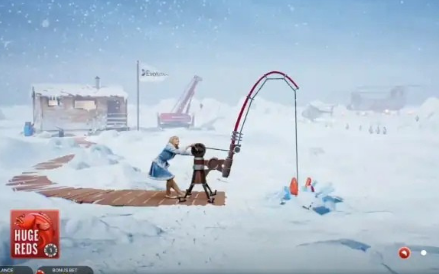 Ice Fishing Live Casino Background